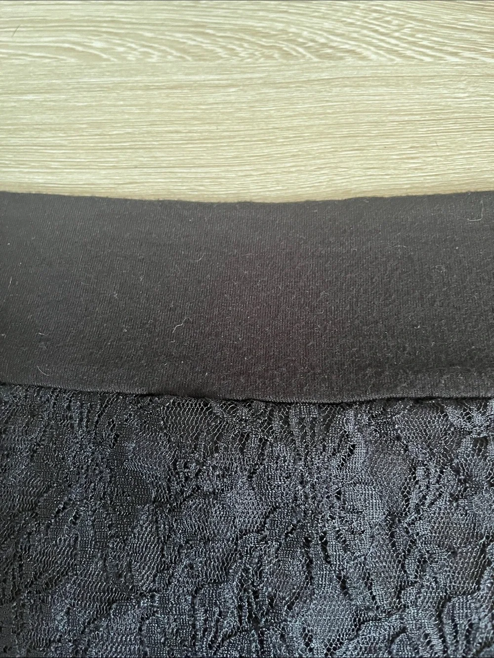 Free Kisses Black Floral Lace A-Line Skirt